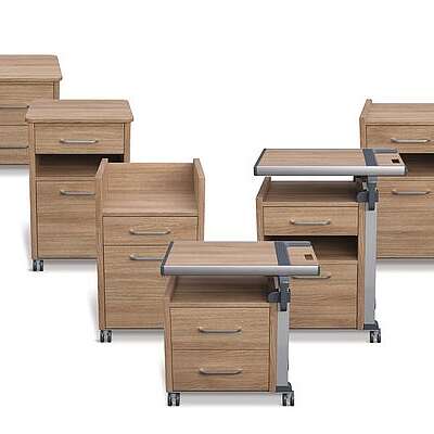 With its wide selection of individual options and flexible functions, the Aparto range has reinvented the bedside cabinet for nursing homes. The range was greeted with enthusiasm by visitors at the Altenpflege trade fair.