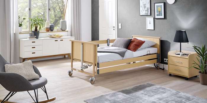 Burmeier introduces the new Dali range. Modern care beds promote digitisation in home care.